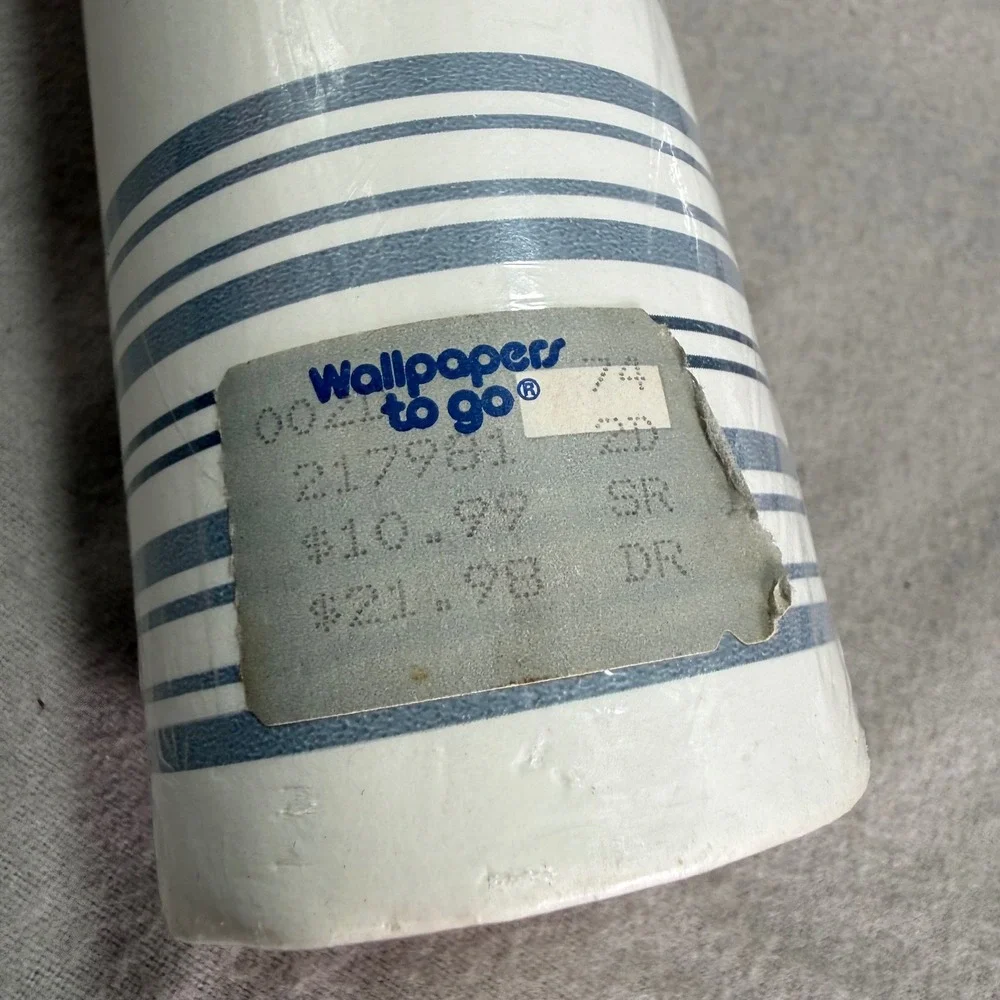C&A Wallcoverings Vintage Wallpaper 3 Rolls Floral Stripe CP3092 Run 7 Farmhouse